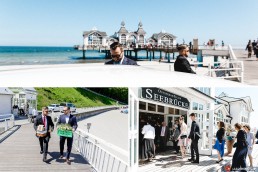 Hochzeitsreportage Rügen Seebrücke Sellin